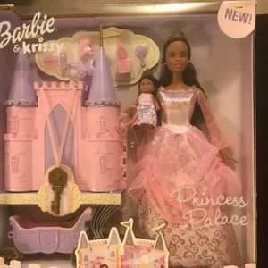 Barbie and Krissy in their Princess Palace